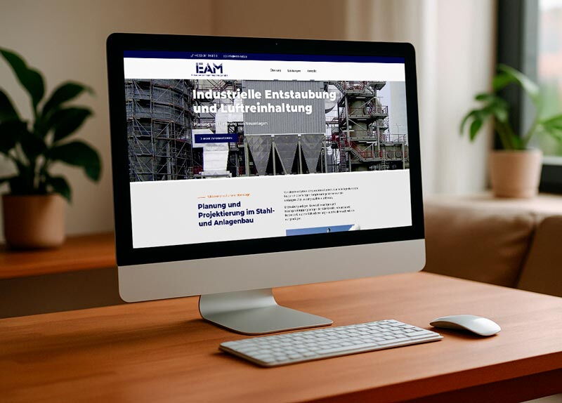 Multidevice-Vorschau der EAM Umweltservice GmbH – realisierte Webdesign-Referenz mit CMS